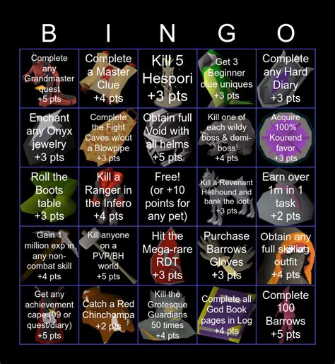 osrs bingo cards|Feel free to use this bingo board event I created for .